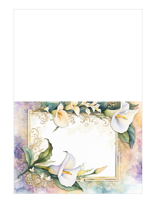 Lily Garden Watercolor Digital Paper Kit: Printable Papers, Cards, Tags, Ephemera - Commercial Use — image 17