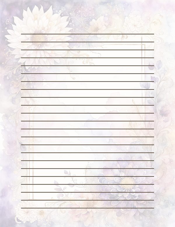 Lilac Purple Frame Watercolor Digital Paper Kit: Printable Papers, Cards, Tags, Ephemera — image 32