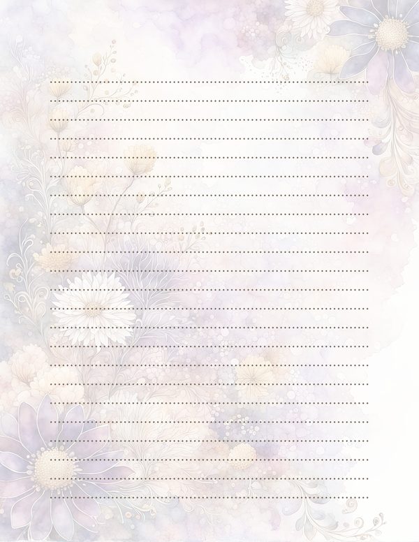 Lilac Purple Frame Watercolor Digital Paper Kit: Printable Papers, Cards, Tags, Ephemera — image 33