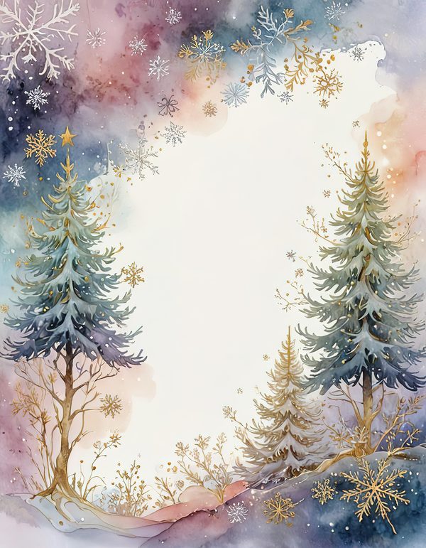 Christmas Pinecones Watercolor Digital Paper Kit: Printable Papers, Cards, Tags, Ephemera — image 8