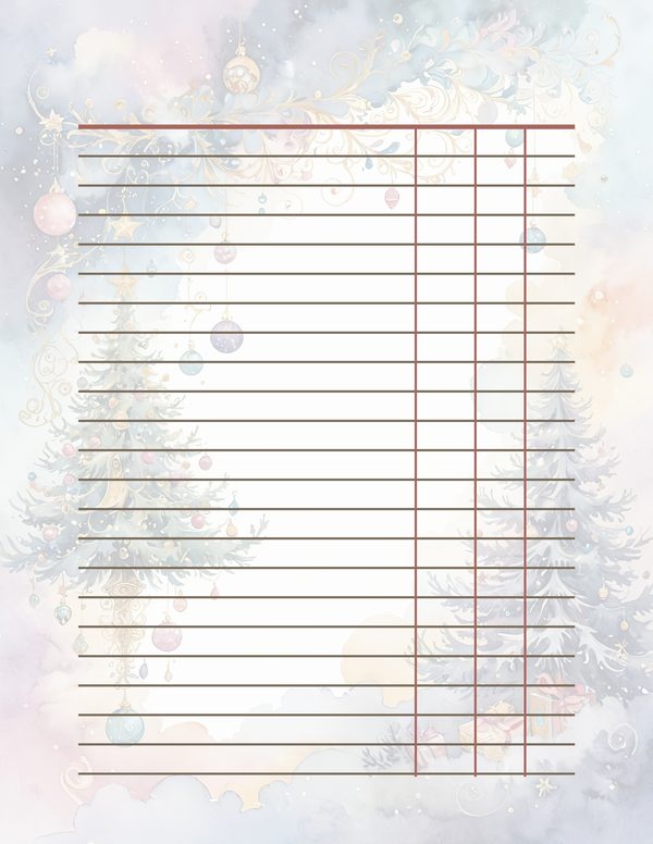 Christmas Pinecones Watercolor Digital Paper Kit: Printable Papers, Cards, Tags, Ephemera — image 36