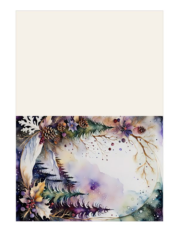 Winter Landscape Watercolor Digital Paper Kit: Printable Papers, Cards, Tags, Ephemera — image 14