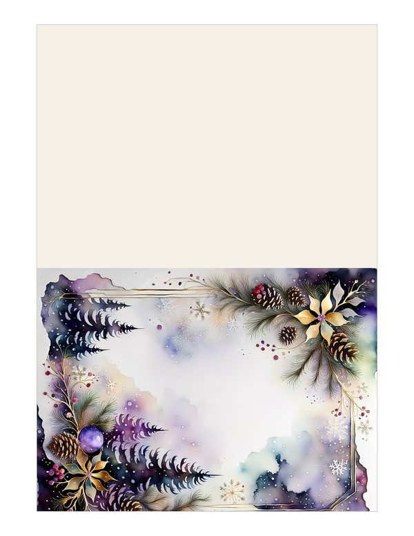 Winter Landscape Watercolor Digital Paper Kit: Printable Papers, Cards, Tags, Ephemera — image 16