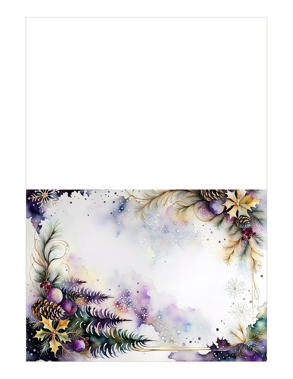 Winter Landscape Watercolor Digital Paper Kit: Printable Papers, Cards, Tags, Ephemera — image 18