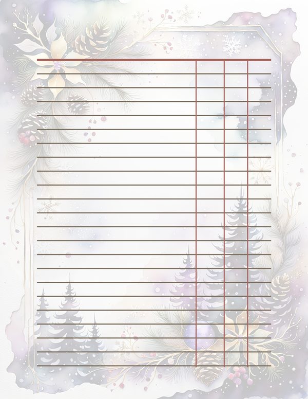Winter Landscape Watercolor Digital Paper Kit: Printable Papers, Cards, Tags, Ephemera — image 36