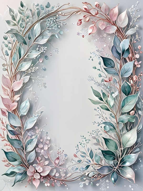 Iridescent Fairy Journaling Pages - 10 Magical Watercolor Frames for Scrapbooking & Fantasy Journals — image 3