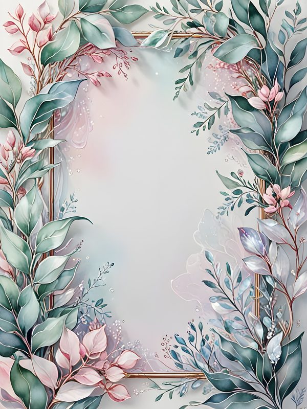 Iridescent Fairy Journaling Pages - 10 Magical Watercolor Frames for Scrapbooking & Fantasy Journals — image 7
