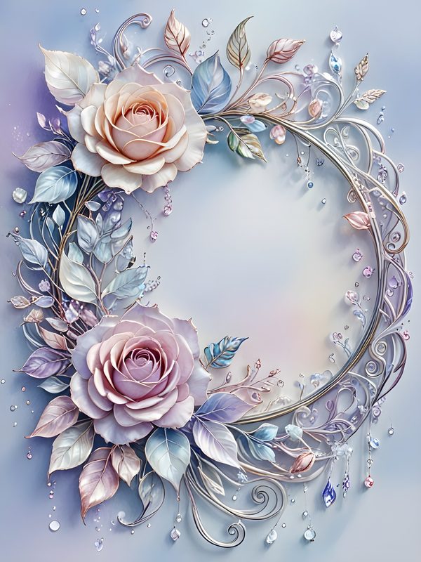 Pastel Rose Watercolor Digital Paper: Scrapbook Floral Background (10 JPGs) — image 6