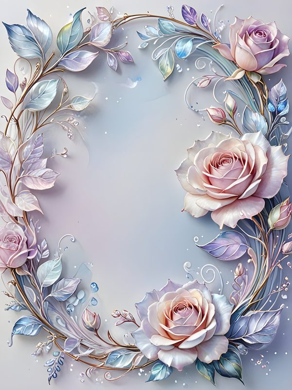 Pastel Rose Watercolor Digital Paper: Scrapbook Floral Background (10 JPGs) — image 7