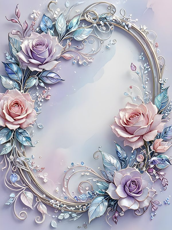 Pastel Rose Watercolor Digital Paper: Scrapbook Floral Background (10 JPGs) — image 9