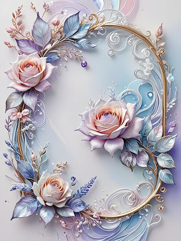 Pastel Rose Watercolor Digital Paper: Scrapbook Floral Background (10 JPGs) — image 10