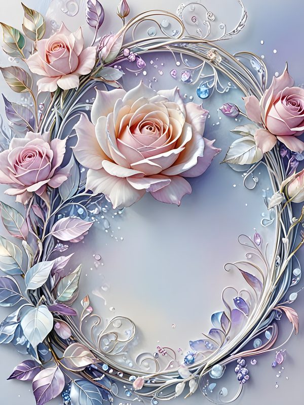 Pastel Rose Watercolor Digital Paper: Scrapbook Floral Background (10 JPGs) — image 11
