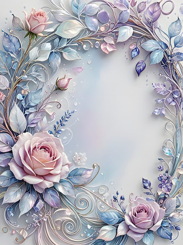 Pastel Rose Watercolor Digital Paper: Scrapbook Floral Background (10 JPGs) — image 12