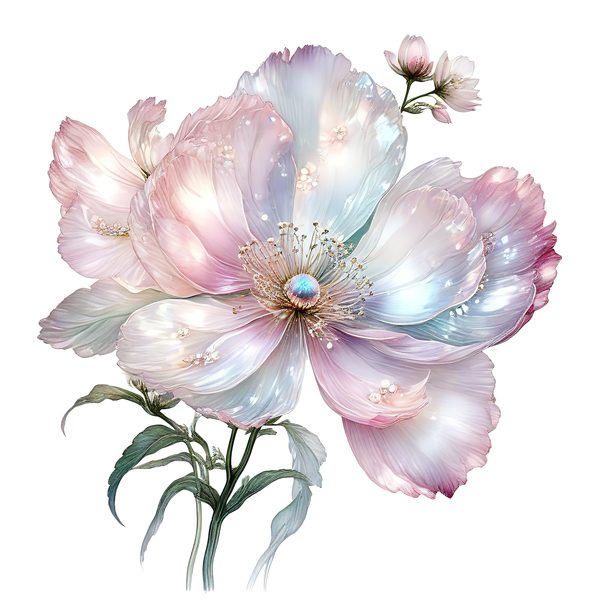 Pastel Watercolor Floral Set: Cosmos Flower Clipart (JPG & PNG) — image 5