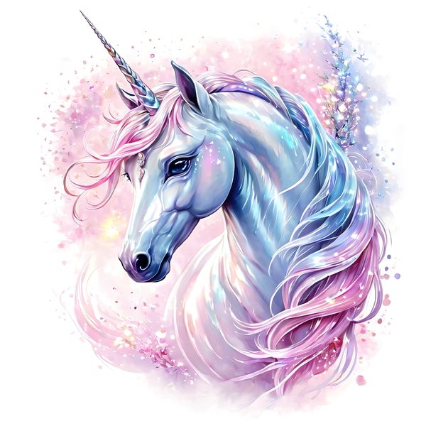 Watercolor Unicorn Clipart Set: Sparkling Pastel Unicorns (Digital Download) — image 11