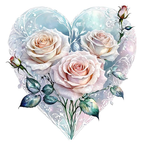 Watercolor Pink Roses Clipart: Soft Hues Floral Designs (JPG, PNG, Commercial Use) — image 10