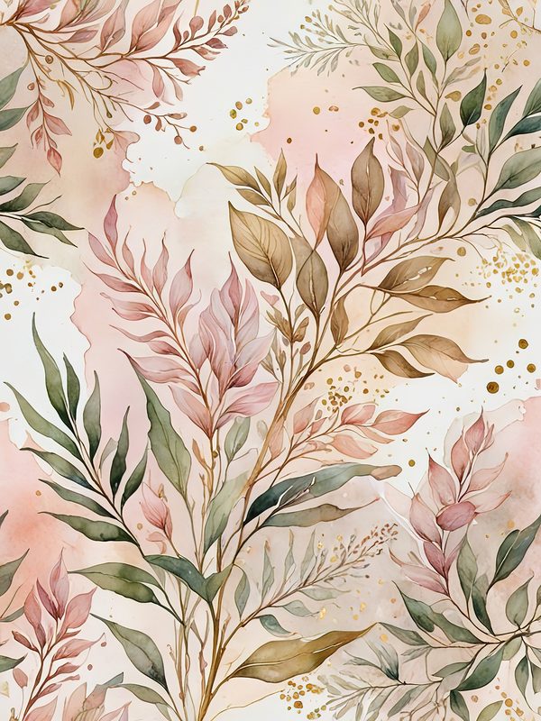 Watercolor Floral Digital Paper: Soft Pink Blooms (JPGs, Commercial Use) — image 8