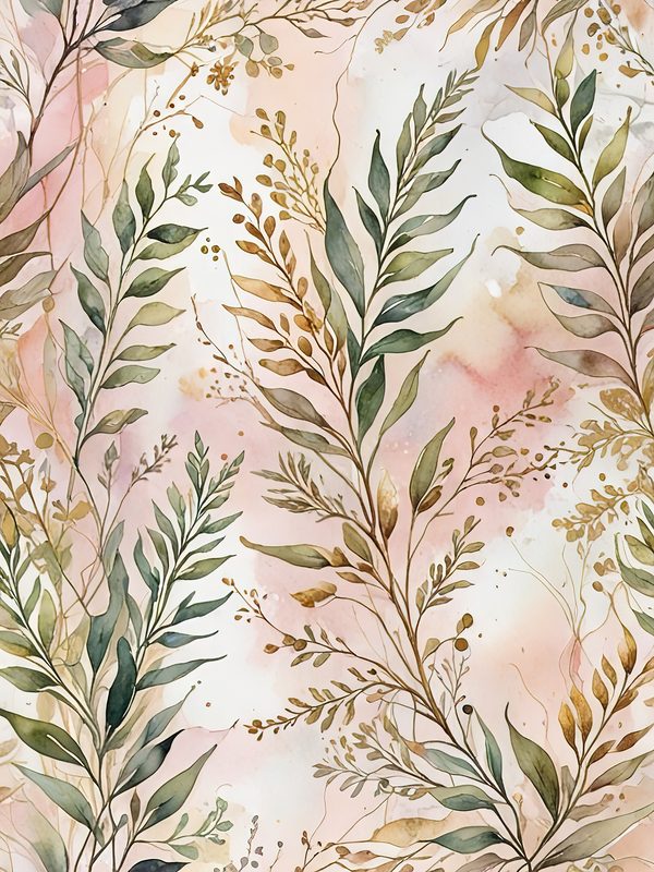 Watercolor Floral Digital Paper: Soft Pink Blooms (JPGs, Commercial Use) — image 14