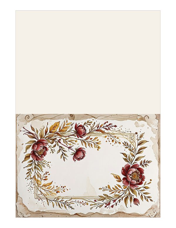 Earthy Pink Floral Watercolor Digital Paper Kit: Printable Papers, Cards, Tags, Ephemera — image 15