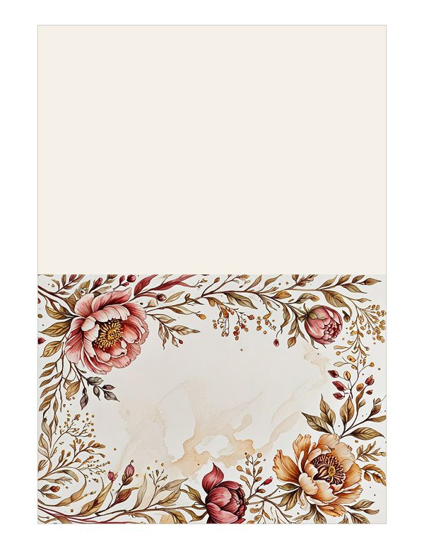 Earthy Pink Floral Watercolor Digital Paper Kit: Printable Papers, Cards, Tags, Ephemera — image 17