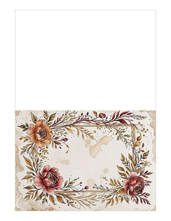 Earthy Pink Floral Watercolor Digital Paper Kit: Printable Papers, Cards, Tags, Ephemera — image 21