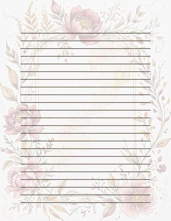 Earthy Pink Floral Watercolor Digital Paper Kit: Printable Papers, Cards, Tags, Ephemera — image 33