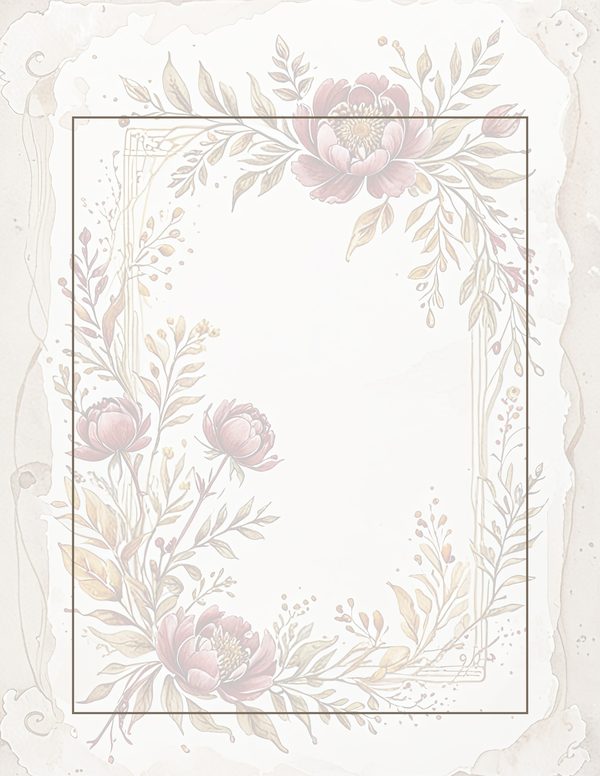 Earthy Pink Floral Watercolor Digital Paper Kit: Printable Papers, Cards, Tags, Ephemera — image 35