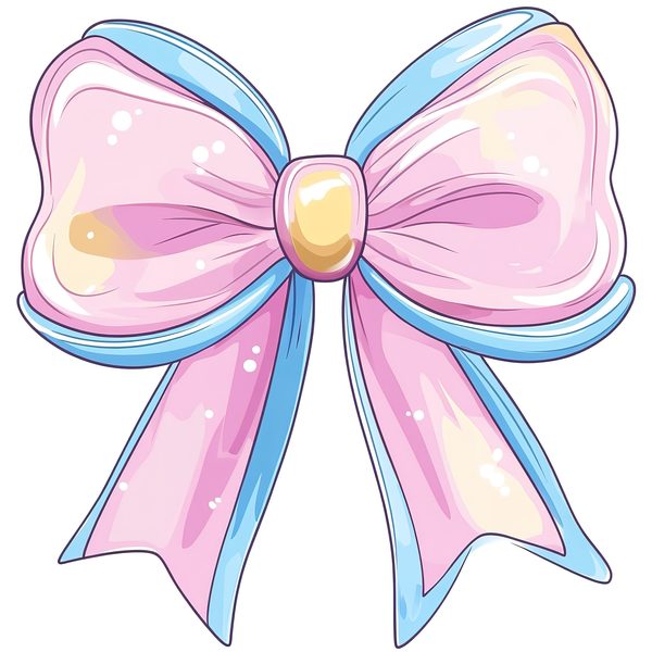 Pastel Bow Clipart: Watercolor Iridescent Graphics (PNG Set) — image 7