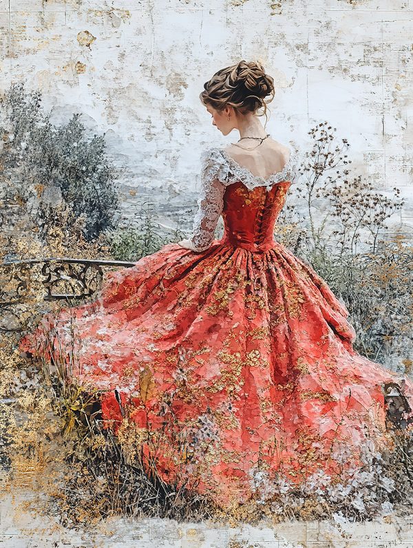 Watercolor Vintage Ladies Portrait Junk Journal Pages (Digital Download, Commercial Use) — image 5