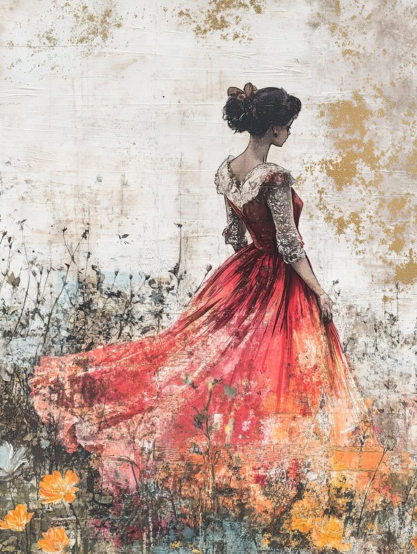 Watercolor Vintage Ladies Portrait Junk Journal Pages (Digital Download, Commercial Use) — image 10