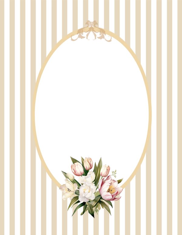 Watercolor Tulip Ephemera Kit: Junk Journaling, Scrapbooking (Digital Download) — image 10