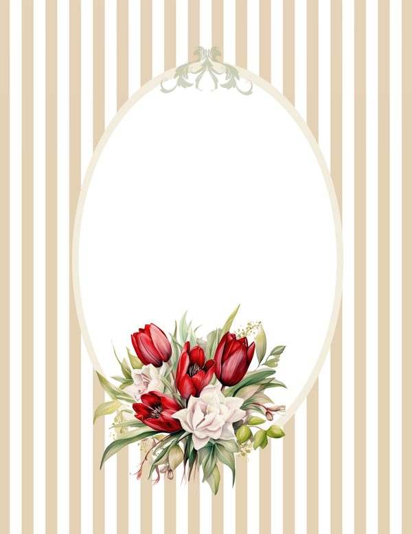 Watercolor Tulip Ephemera Kit: Junk Journaling, Scrapbooking (JPG Digital Download) — image 10
