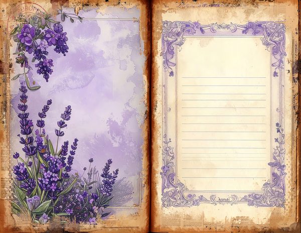 Watercolor Provence Farmhouse Printable Sheets for Junk Journaling and Scrapbooking Project — image 8