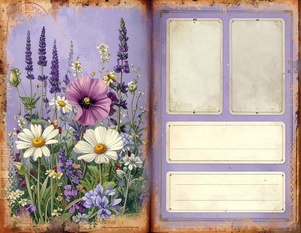 Watercolor Provence Farmhouse Printable Sheets for Junk Journaling and Scrapbooking Project — image 10