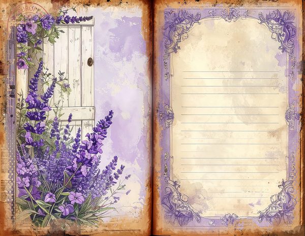 Watercolor Provence Farmhouse Printable Sheets for Junk Journaling and Scrapbooking Project — image 11