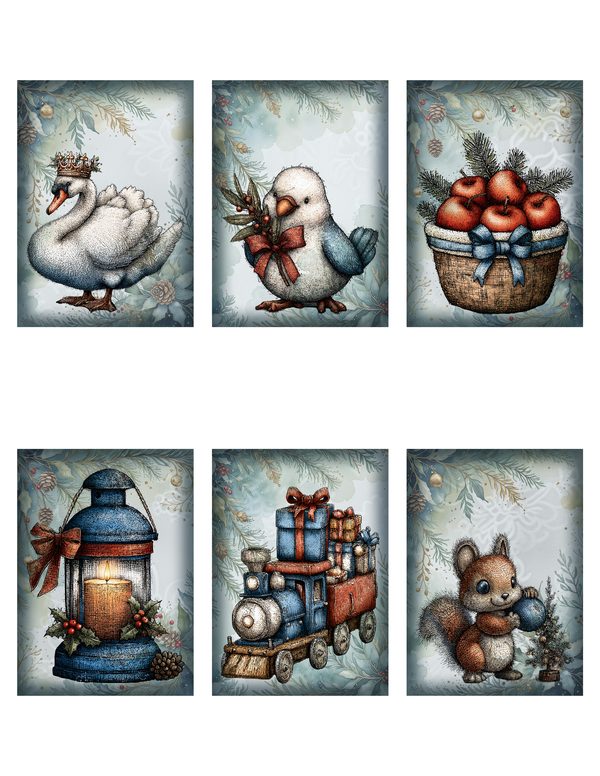 Winter Wonderland Junk Journal Kit | Mega Printable Bundle | Pages Ephemera Folio | Digital Download — image 39