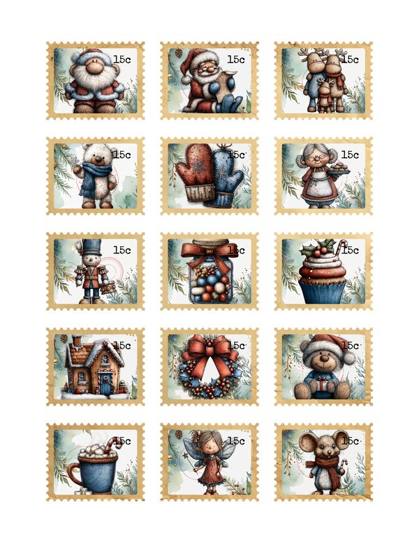 Winter Wonderland Junk Journal Kit | Mega Printable Bundle | Pages Ephemera Folio | Digital Download — image 68