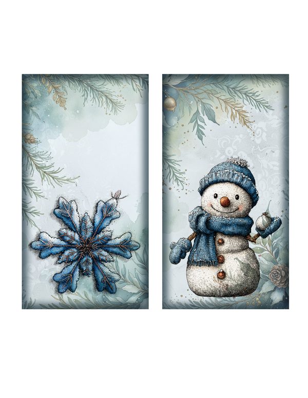 Ephemera & Fussy Cuts | Winter Wonderland Junk Journal | Printable Cards Tags Envelopes Stamps | Scrapbook Supply — image 4
