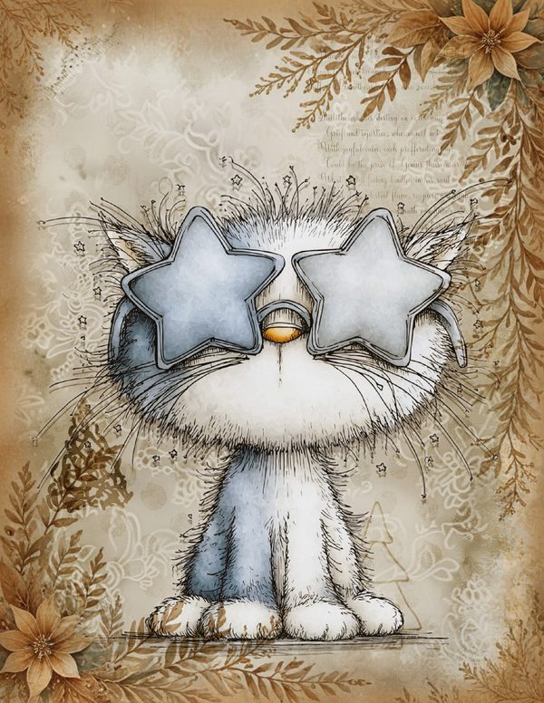 Cozy Winter Friends Junk Journal Kit | Mega Printable Bundle | Pages Ephemera Folio | Digital Download — image 17