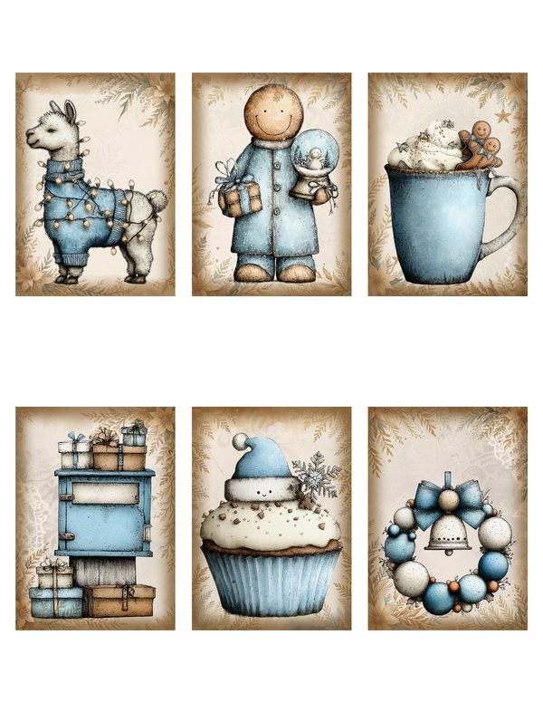 Cozy Winter Friends Junk Journal Kit | Mega Printable Bundle | Pages Ephemera Folio | Digital Download — image 32