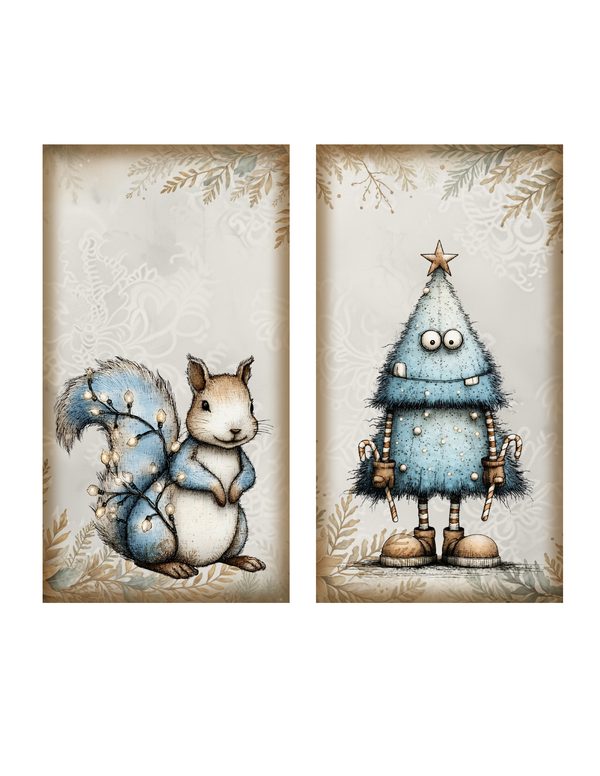 Cozy Winter Friends Junk Journal Kit | Mega Printable Bundle | Pages Ephemera Folio | Digital Download — image 33