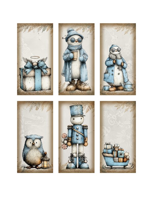 Cozy Winter Friends Junk Journal Kit | Mega Printable Bundle | Pages Ephemera Folio | Digital Download — image 34