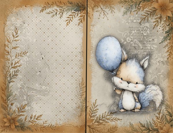 Cozy Winter Friends Junk Journal Kit | Mega Printable Bundle | Pages Ephemera Folio | Digital Download — image 38