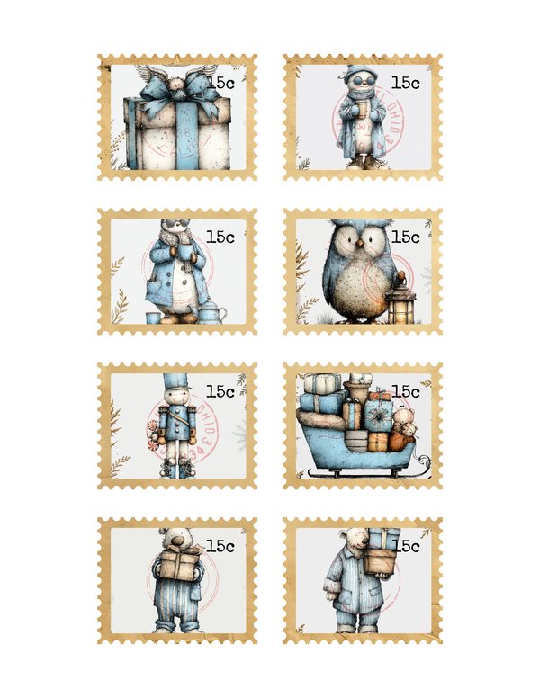Cozy Winter Friends Junk Journal Kit | Mega Printable Bundle | Pages Ephemera Folio | Digital Download — image 56