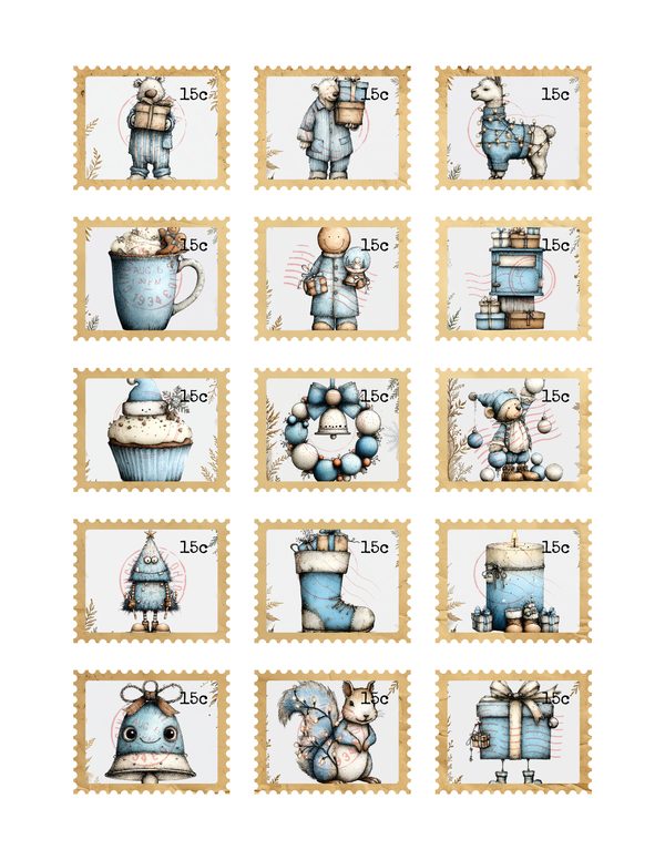 Cozy Winter Friends Junk Journal Kit | Mega Printable Bundle | Pages Ephemera Folio | Digital Download — image 57