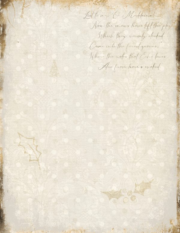 Vintage Background Papers | Cozy Winter Friends Junk Journal Pages | Whimsical Animals | Digital Download — image 40