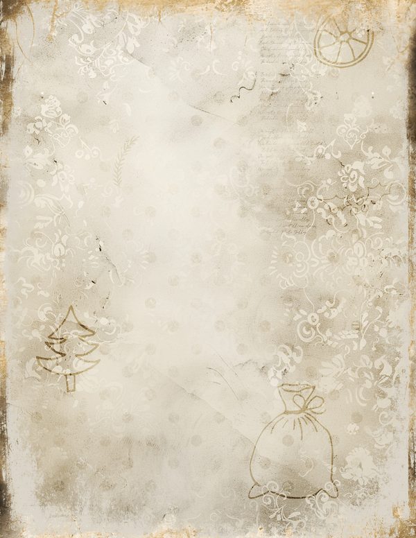 Vintage Writing Pages | Cozy Winter Friends Junk Journal | Printable Blank Framed Papers | Instant Download — image 24