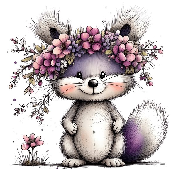 45 Whimsical Squirrels Clipart Bundle - Watercolor Sketch Style - PNG - Commercial Use — image 28