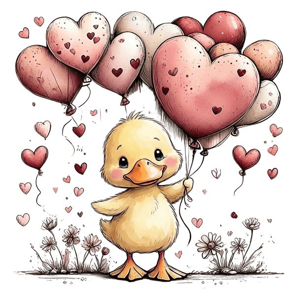 45 Whimsical Duckling Clipart Bundle - Watercolor Sketch Style - PNG - Commercial Use — image 15
