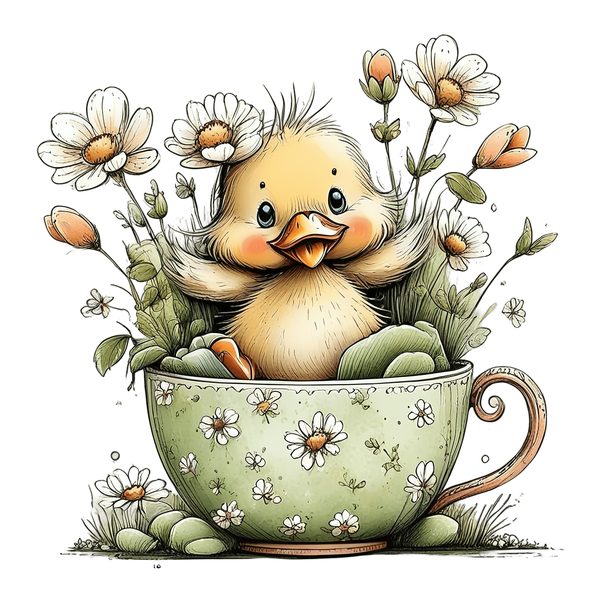 45 Whimsical Duckling Clipart Bundle - Watercolor Sketch Style - PNG - Commercial Use — image 25